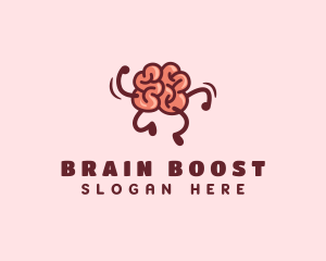 Quiz - Smart Brain Running logo design