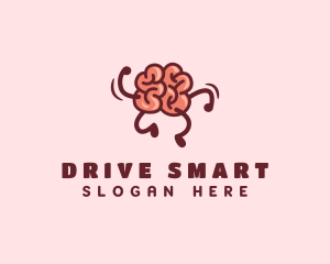 Smart Brain Running  logo design