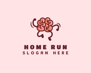 Smart Brain Running  logo design