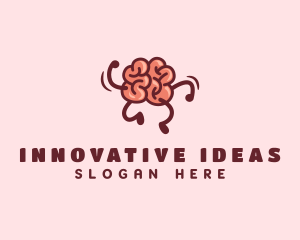 Smart Brain Running  logo design