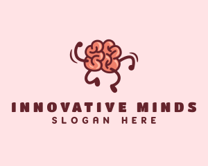 Genius - Smart Brain Running logo design