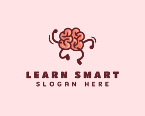 Smart Brain Running  logo design