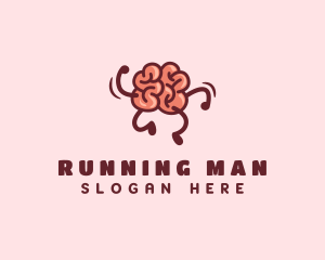 Smart Brain Running  logo design