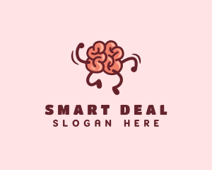 Smart Brain Running  logo design