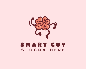 Smart Brain Running  logo design