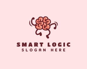 Smart Brain Running  logo design