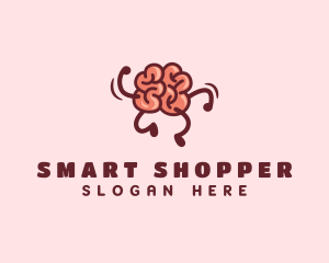 Smart Brain Running  logo design