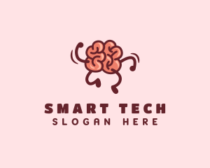Smart - Smart Brain Running logo design