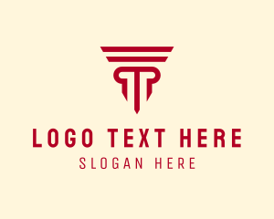 Investment - Pillar Law Firm logo design