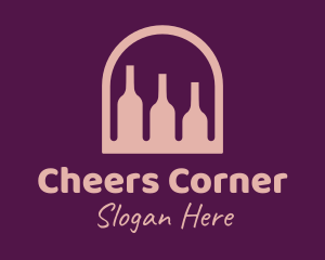 Booze - Window Wine Cellar logo design