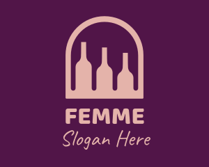 Window Wine Cellar logo design