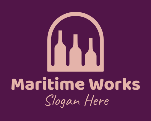 Window Wine Cellar logo design