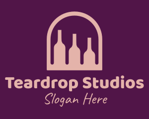 Window Wine Cellar logo design