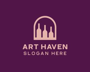 Window Wine Cellar logo design