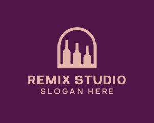 Window Wine Cellar logo design