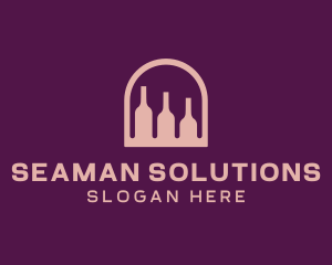 Window Wine Cellar logo design