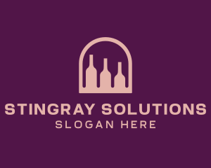 Window Wine Cellar logo design