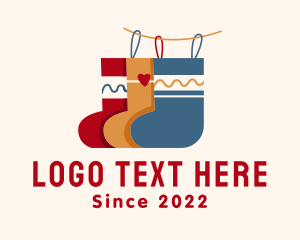 Festive Season - Hanging Sock Decor logo design
