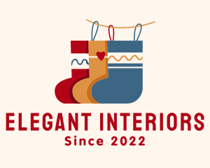 Hanging Sock Decor logo design