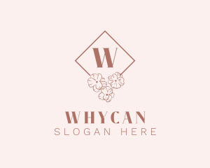 Elegant Floral Cosmetics Boutique Logo