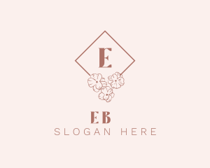 Stationery - Elegant Floral Cosmetics Boutique logo design