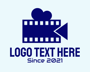 Television - Film Strip Video Camera logo design
