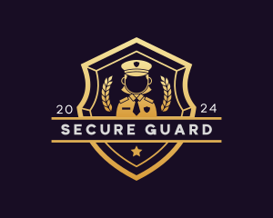 Police Woman Security logo design