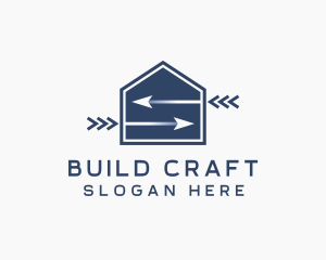 House Arrow Construction logo design