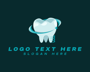 Dental Implant - Dental Tooth Implant logo design