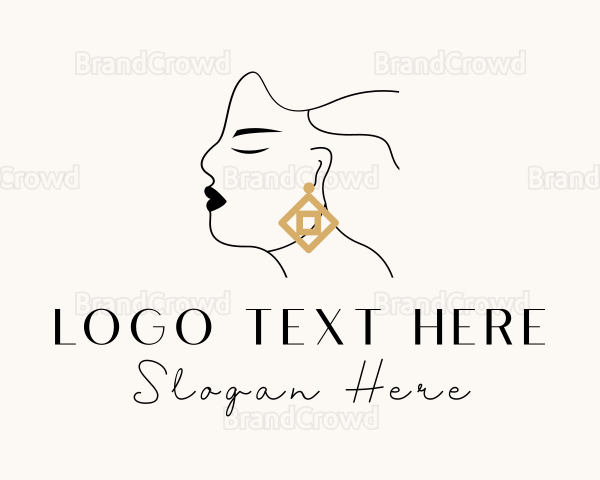 Woman Luxe Jewelry Earring Logo