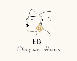 Woman Luxe Jewelry Earring Logo