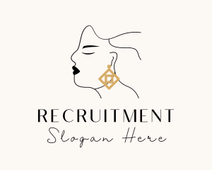 Jewellery - Woman Luxe Jewelry Earring logo design
