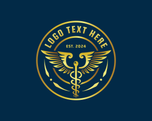 Doctor - Wellness Healthcare Caduceus logo design