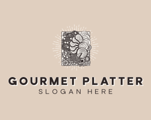 Food Charcuterie Board logo design