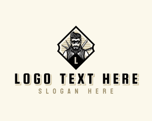 Stylist - Beard Barbershop Stylist logo design