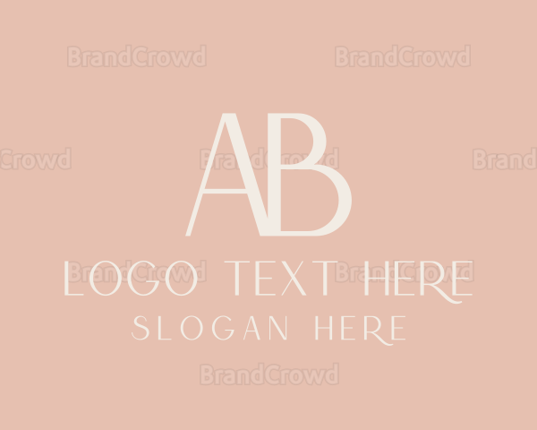 Feminine Elegant Beauty Brand Lettermark Logo