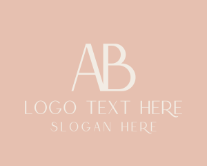 Feminine Elegant Beauty Brand Lettermark Logo