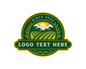 Vintage - Farm Mountain Agriculture logo design