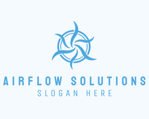 Fan Airflow Cooling logo design