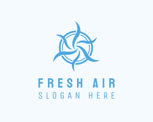 Fan Airflow Cooling logo design