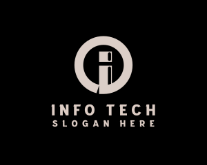 Information Business Letter I logo design