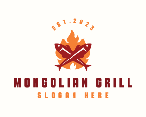 Fish Grill Seafood logo design