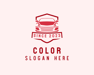 Sport Car - Car Driving School Badge logo design