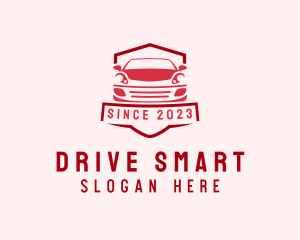 Car Driving School Badge logo design