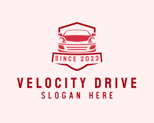 Drive - Car Driving School Badge logo design