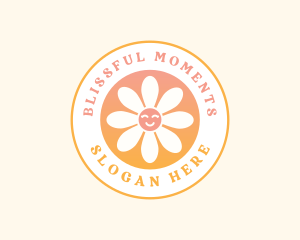 Joy - Happy Flower Smile logo design