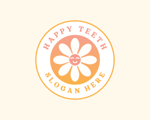 Smile - Happy Flower Smile logo design