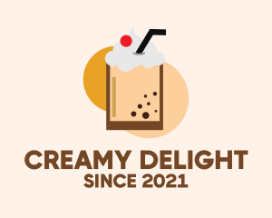 Milkshake - Cream Milkshake Drink logo design