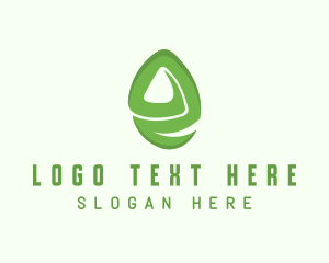 Stained Glass - Green E Gemstone logo design