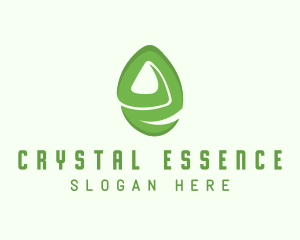 Mineral - Green E Gemstone logo design